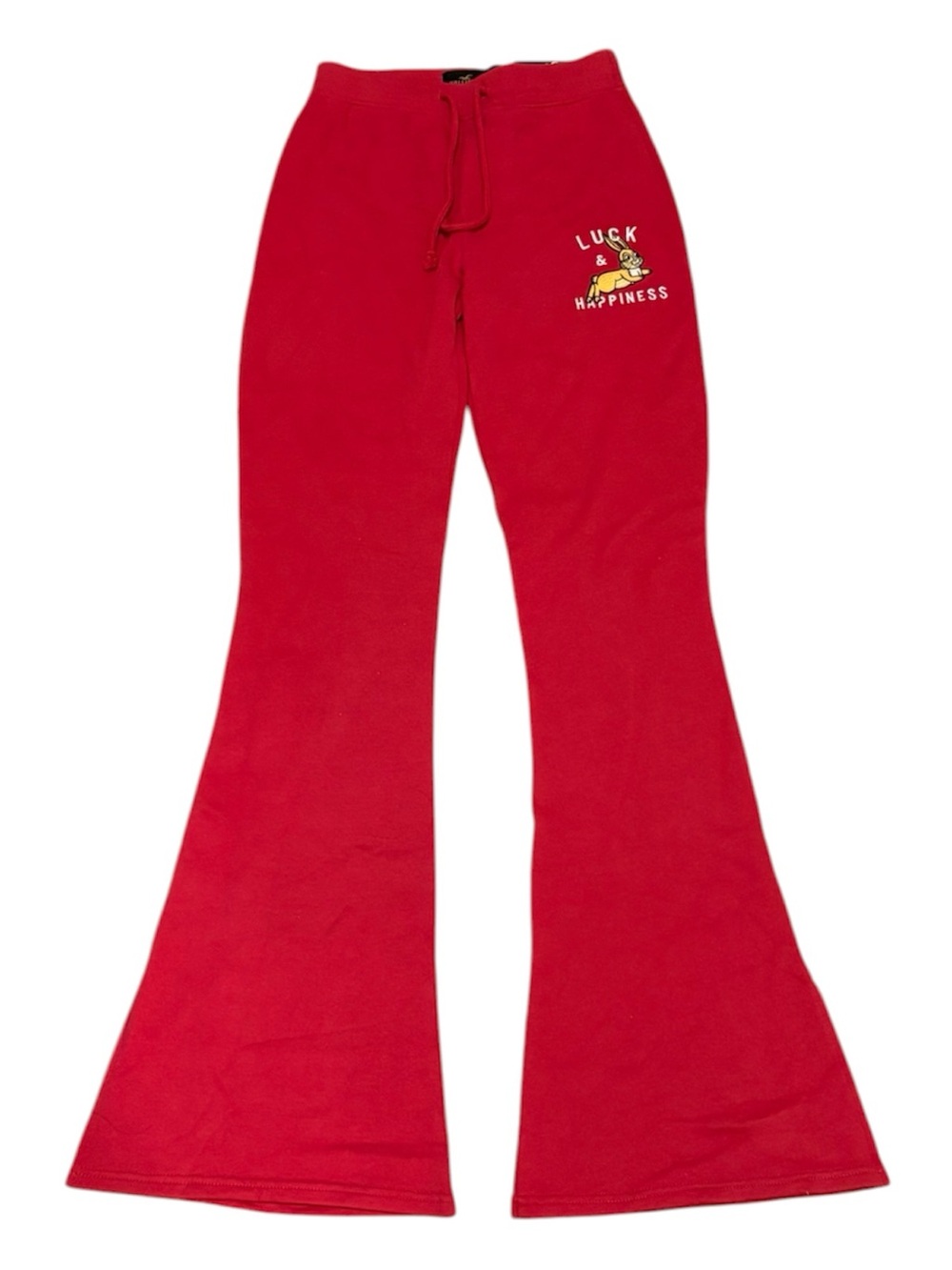 NWT Hollister Ultra High Rise Red Flared Sweatpants